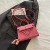 Bolso Cuadrado Pequeño para Mujer Estilo Coreano Bolso de Hombro Moda Distintivo Bolso Pequeño de Otoño Nuevo de Moda Portátil Bolso Cruzado para Mujer 2024