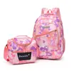 Conjunto de Dos Piezas para Comercio Exterior Transfronterizo de Mochilas Escolares para Hombres, Mochilas Estilo Coreano para Mujeres, Mochilas de Tendencia de Moda para Secundaria para Estudiantes de Secundaria