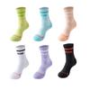 Calcetines Deportivos Zhuji para Mujer, de Media Pantorrilla, Resistentes al Olor, Profesionales para Correr y Fitness, Calcetines Largos con Planta de Toalla Específicos para Bádminton Femenino