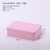 Caja cuadrada para tiramisú, caja para galletas, caja metálica pequeña de hierro, galletas cuadradas escarchadas, embalaje personalizado de caja de hierro