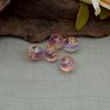 Cuentas de resina luminosa de estrella de mar de luz rica con agujero recto, grano Meng, accesorios para cadena de teléfono móvil, pulsera, colgante Joker, venta al por mayor