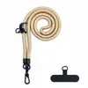 Goma para cordón de teléfono móvil de 10 mm de grosor, cuerda ajustable en diagonal, clip para teléfono móvil, cordón anti-pérdida, cordón para cuello