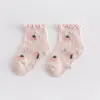 Calcetines para Niñas, Nuevo Estilo Primavera y Verano, Calcetines de Malla Transpirable de Caña Media, Estilo Delgado, Calcetines sin Costuras para Bebés y Niños Pequeños