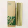 10 Canudos Reutilizáveis 20CM Feitos de Bambu +1 Escova