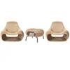 Sofá de Ratán del Sudeste Asiático para Exteriores, Silla de Ratán Creativa para Patio, Silla de Ocio Simple para Habitación Modelo de Hotel, Muebles para Villa