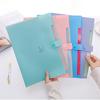 Bolsa de Arquivo Sorridente Inserir Livro de Dados Pasta de Prova Grade 5 Estudante Pasta Multicamadas Sorriso Coreano A4 Bolsa Organizadora