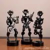 Artesanía de Metal Arte de Hierro Creativo Calavera Banda Decoración para el Hogar y la Oficina Regalos Personalizados Retro Regalos de Negocios