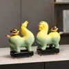 Novo Estilo Chinês, Fique Rico Imediatamente, Decoração de Mesa de Chefe de Escritório, Obtenha Sucesso Imediatamente, Enfeites, Artesanato de Cerâmica Fuma Atacado