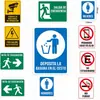 Pegatinas de Advertencia de Seguridad al por Mayor Taller de Fábrica Prohibido Fumar Peligro de Alto Voltaje Punto de Reunión de Emergencia Etiquetas de Seguridad contra Incendios