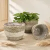 Funda tejida para maceta estilo nórdico, cesta de flores tejida a mano, cesta de almacenamiento decorativa para plantas verdes de sala de estar y balcón