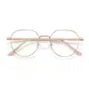 Gafas de Prescripción de Color Té con Leche Estilo Influencer de Moda para Mujer, Modernas y Versátiles para Estudiantes