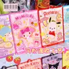 Personagem Sanrio Pequeno Cartão Pingente de Resina Acrílico Fofo Desenho Animado Anime Estilo Ins Acessórios Bolsa Chaveiro