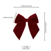 Decorações de Natal Personalizadas, Fitas de Veludo Aveludado, Guirlandas de Natal, Enfeites de Árvore de Natal, Enfeites Pendentes, Laços