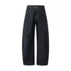 Pantalones Vaqueros Muqiu para Hombre, Color Original, Textura de Mezclilla, Corte Curvo, para Hombre y Mujer, Estilo Americano, Holgados, Rectos, Lavados, Pierna Ancha