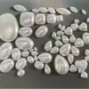 Tamanho de Múltiplas Especificações Coração de Pêssego Meio Rosto Oval Olho de Cavalo Gota d'Água Quadrado Fundo Plano Botão Inferior Patch de Pérola Artificial Material Atacado