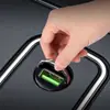 Novo Carregador de Carro Mini PD30W de Liga de Alumínio Transfronteiriço com Anel de Puxar 100W Carregador de Carro Acendedor de Cigarros