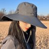 Sombrero de vaquero occidental para mujer, sombrero de pescador de ala ancha de verano, impermeable, de secado rápido, protector solar, para exteriores, senderismo, para hombre.