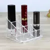 Soporte de exhibición de labiales transparente, organizador de escritorio para cosméticos, estante de exhibición de lápices de cejas multi-compartimento, al por mayor