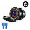 Cargador de Coche de Venta Caliente, Yate, RV, Coche Modificado, Cargador de Coche de 12-24V, Doble USB Carga Rápida Interruptor Qc3.0