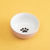 Tigela Cerâmica para Pet Tigela de Grãos Tigela para Gato Tigela de Pé Alto Proteção do Pescoço Tigela para Gato Tigela de Comida Tigela de Água Tigela Inclinada para Queixo à Prova de Manchas