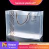 Sacolas Tote de Plástico PVC Personalizadas Sacolas de Presente de Feriado Sacolas de Presente para Cosméticos e Artigos de Higiene Pessoal Sacolas para Embalagem de Roupas Estilo de Mão