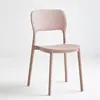 Silla de comedor nórdica sencilla, silla de ocio, silla para el hogar, taburete, silla para adultos, silla con respaldo grueso, silla de plástico, silla para exteriores