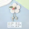 Accesorios para el cabello florales frescos materiales diy accesorios textiles hilo flor de ciruelo tela para ropa infantil parches accesorios al por mayor
