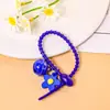 Pingentes coloridos para chaveiro, clipes anti-queda, alças de silicone, cordões para chaves, cordas elásticas para organizar, ganchos para mochila e acessórios