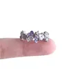 Anel Aberto Roxo Romântico Borboleta Flor Esmalte Gotejamento de Óleo, Design Único de Nicho, Estilo Coreano Leve Luxo Anel de Alta Qualidade