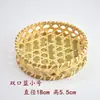 Cesta Pequeña de Bambú Tejido a Mano, Cesta Cernidora, Cesta de Bambú, Plato para Bocadillos, Frutas, Cocina, Hotel, Casa de Campo, Decoración de Jardín de Infancia