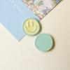 Lindos aretes colgantes de aceite de color en contraste con carita sonriente de oblea DIY, accesorios numéricos, hechos a mano, accesorios para el cabello, material para tocado al por mayor