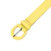Cinturón delgado de color caramelo estilo coreano para mujer, versátil y moderno, adecuado para combinar con jeans y vestidos, cadena decorativa para la cintura, simple y de alta gama