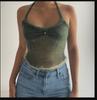2022 Amazon Aliexpress Sexy Camisola Ajustada Moda Versátil Estilo Sexy sin Espalda