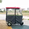 Cobertura de Garagem para Triciclo Elétrico Transparente Totalmente Fechada Nova Cortina de Para-brisa para Cobertura Lazer e Proteção contra Frio Lona de Chuva para Idosos Toldo