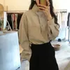 Blusa top de alta qualidade, nicho coreano Dongdaemun, feminina, gola alta, de abotoamento simples, estilo vintage chic para mulheres