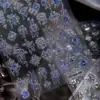 Luz de Concha Cyansea Adesivos de Arte para Unhas Fluido Sonhador Decoração Popular no Xiaohongshu Adesivos Laser em Relevo DIY para Diários