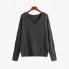 Suéter Interior de Punto de Lana 100% para Mujer Talla Grande con Cuello en V Capa Base Invierno 2026 Estilo para Mujeres de Talla Grande 22772