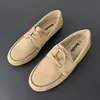 Novidade Primavera e Outono 2026 Sapatilhas de Camurça para Mulheres com Cadarço Sapatos Casuais Estilo Retrô Sapatos para o Trabalho Femininos Atacado