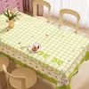 Toalha de mesa fresca e simples, sem lavagem, à prova d'água, à prova de óleo, tapete de mesa, pano de mesa de centro de PVC, estilo ins, luxo leve, sensação de alta qualidade, tapete de mesa