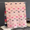 Bufanda de Imitación Cachemir de Caballo de Colores Transfronteriza, Lujo Ligero y Sensación de Alta Gama, Chal Versátil Cálido para Aire Acondicionado de Otoño e Invierno para Mujer, Doble Cara