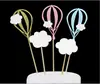 Fieltro Colorido 3D Colorido Sonriente Colorido Colorido Tricolor Nubes Coloridas Bola de Pelo Flor Enchufe