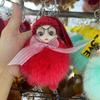 Venta al por mayor Colgante de Bola de Piel de Zorro Real Muñeca Accesorios para Bolsa Llavero de Piel de Felpa Estilo Coreano Moderno