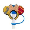 Horquilla de Mickey de dibujos animados gorro de paja gorro antipolvo de paja funda para pajilla de bebida personalizada cubierta antipolvo transfronteriza en stock