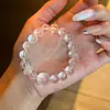 Cristal Rosa Estrela Cadente Natural Quartzo Rosa Energia Brasileira Purificador Cristal Branco Gelo Transparente Pulseira Calcedônia Branca Pingente da Paz Anel Liso Fabricante Atacado