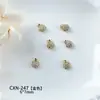 Acessórios Exclusivos de Arte de Unhas Tridimensional para Ano Novo, Zircônia Colorida, Saco da Fortuna com Apliques de Diamante de Luxo Leve, Decorações de Unhas Vestíveis