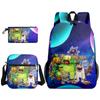 3D Nuevo Producto mi monstruo cantante Mochila de Concierto de Monstruos Bolsa Escolar Bolsa para Lápices Bolsa de Hombro Juego de Tres Piezas