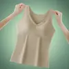 Ropa interior térmica de terciopelo alemán para mujer, sin sujetador, para otoño e invierno, con calefacción, talla grande