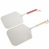 Suministro directo de fábrica Amazon cocina pala de horno para pizza cuadrada mango de madera pala para pizza de aluminio de 83 cm de largo