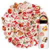 Nuevas pegatinas vintage transfronterizas con temática de fresas, 100 piezas, pegatinas impermeables dulces de fresas para combinar, para decoración de diario y tableta