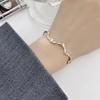 Pulsera Ondulada Estilo Coreano de Verano Estilo ins Simple Geométrica Irregular Lujo Ligero Diseño Nicho Pulsera de Celebridad de Internet